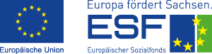 Europa fördert Sachsen. Logo